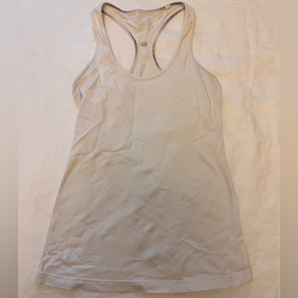 White Lululemon tank top